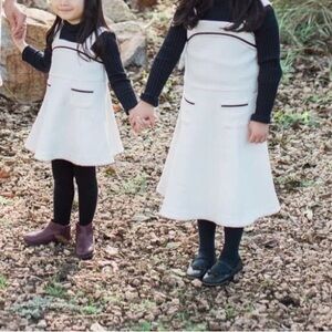 Janie and Jack Cream and Black Formal Dresses